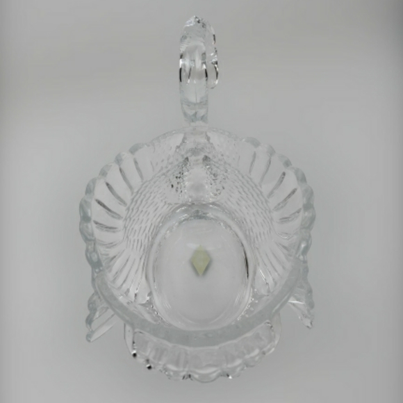 Shannon Godinger Crystal Swan Bowl centerpiece dish bowl clear - Picture 10 of 15